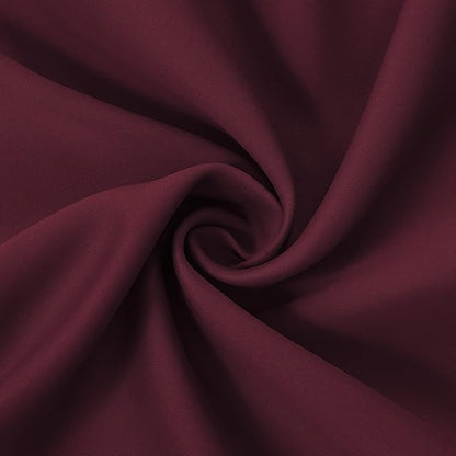Blackout Curtains 52 x 45 inch/Burgundy Red Curtains Set of 2 Panels/Thermal - Image 5