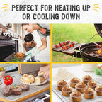 Checkered Chef Cooling Rack for Cooking and Baking - 11 ¾" x 17 Set of 2 Stainless Steel, Oven Safe Grid Wire Cookie Cooling Racks