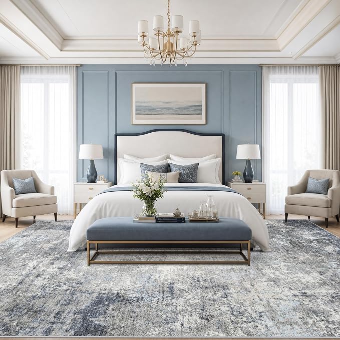 12x14 Living Room Area Rug – Washable Non-Slip Soft Large Room Rugs - Image 3