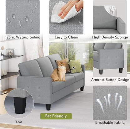 STHOUYN 73" W 3 Seater Couch - Image 5
