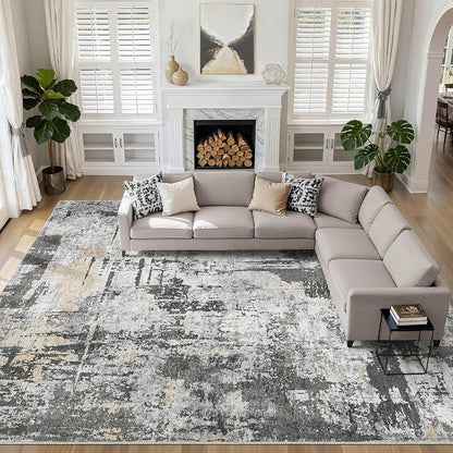 LOONGRUG 10x14 Area Rugs Washable Large Neutral Modern Living Room Rug | by LOONGRUG