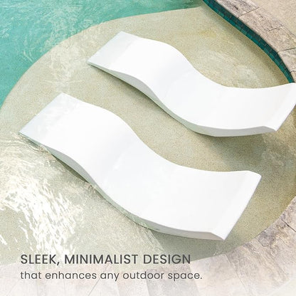 Aqua Outdoors - in-Pool Chaise Lounger - Inside Pool & Sun Shelf Lounge Chair - - Image 3