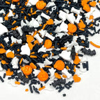 Manvscakes, pink sprinkles, valentines, cake sprinkles, gluten free, cookies, chocolate, fondant, princess topping, ice cream, edible, dessert decoration (Orange black)