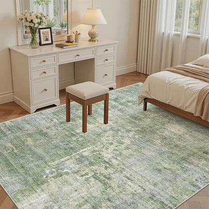 Soalmost Abstract Rug 5x8 Washable Area Rugs - Image 3