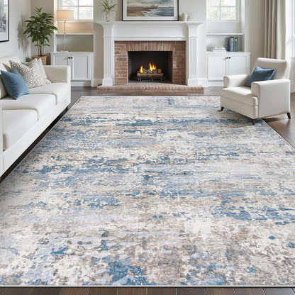 pmtsns Area Rugs 8x10 for Living Room: Washable Rug Modern Abstract Neutral by pmtsns