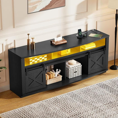 YITAHOME TV Stand for 75/80 Inch TV, Media Furniture TV Table - Image 3