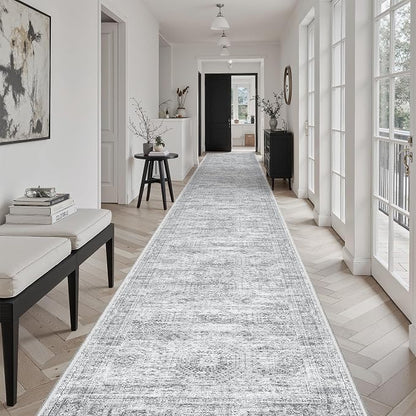 Soalmost Washable Hallway Runner Rug 3x20 Kitchen Entry Rugs Non-Slip, Foldable - Image 4