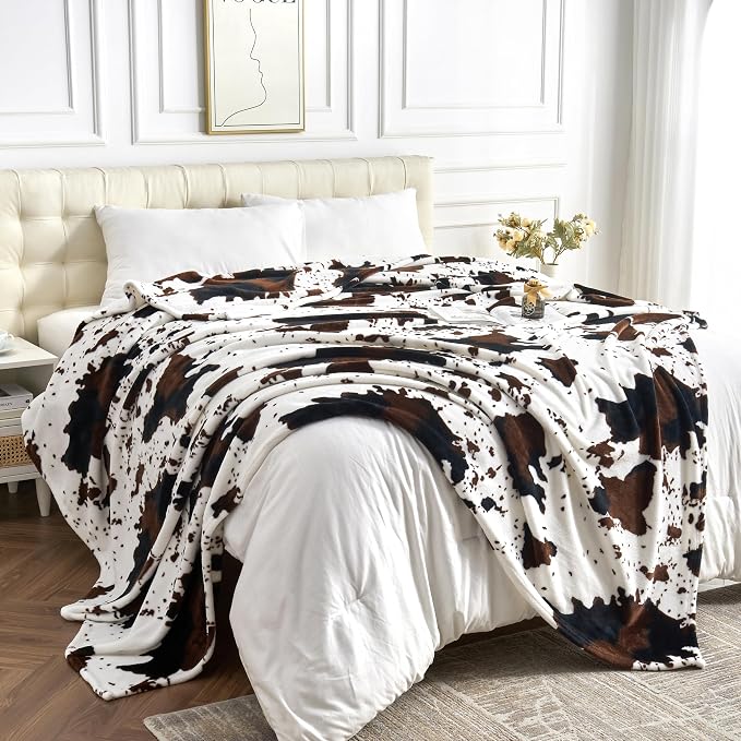 Edenleaf Queen Size Cow Blanket - Image 3