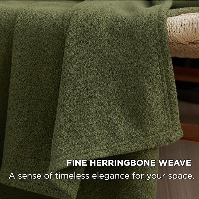 Bedsure GentleSoft 100% Cotton Blanket King Size - Image 3