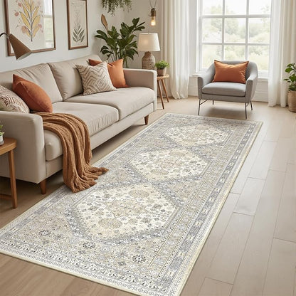 3x10 Runner Rug Non Slip Washable Hallway Runner, Front Porch, Laundry Room - Image 3