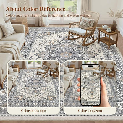 UERMEI 9x12 Area Rug Living Room Rugs - Image 7
