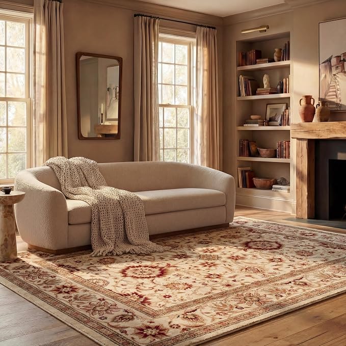 SAFAVIEH Lyndhurst Area Rug 6x8, Traditional Ivory & Ivory LNH212L by Unknown