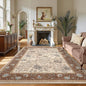 GarveeHome 9x12 Brown Washable Large Area Rug Living Room Rug Non Slip | Soft by GarveeHome