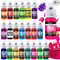 Food Coloring Gel Set - 22Vibrant Color Gel Food Coloring for Cake Decorating, Baking, Easter Egg, Icing - Tasteless Food Color Dye for Fondant, Cooking, Slime, Airbrush - 0.2 Fl. oz (6 ml)/Bottles