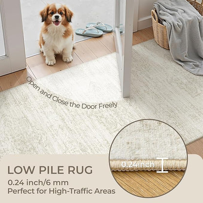 2x12 Runner Rug Non Slip, Washable Hallway Runner Rug, Laundry Room, Soft - Image 6