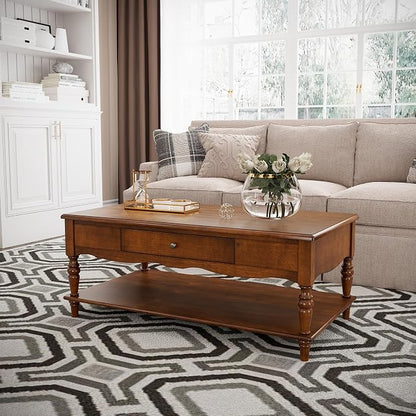 Rectangle Coffee Table with Drawers - Image 9