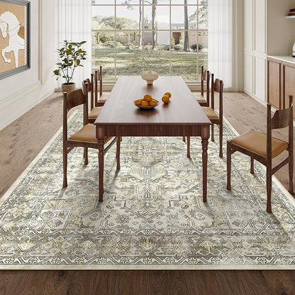 5x7 Area Rugs for Living Room, Large Washable Rug, Dining Room, Low Pile - Image 8