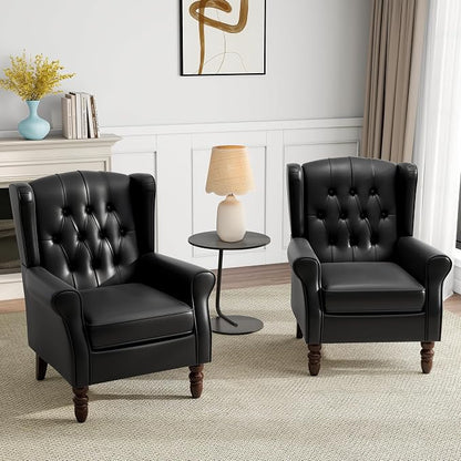 Mid-Century Modern Wingback Accent Chair - Image 6