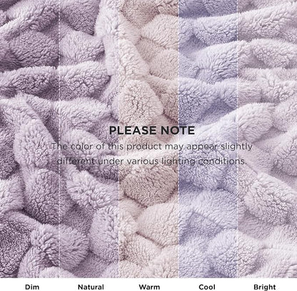 Bedsure GentleSoft Lavender Purple Throw Blanket - Image 8