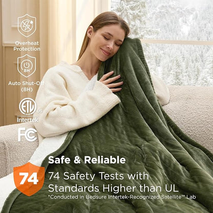 Bedsure Heated Blanket Throw, Soft Electric Blanket - Image 7