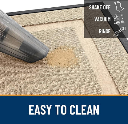 OLANLY Front Door Mat Outside 47x17, All-Season Heavy-Duty Rubber Doormat | - Image 5