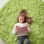 OLANLY Grass Green Round Rugs for Bedroom by OLANLY
