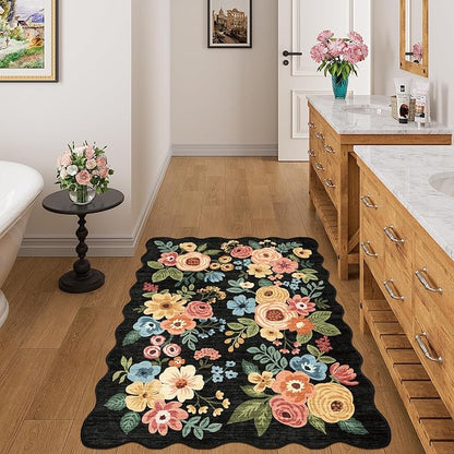 DUKINO 3x4 Rug, Non Slip Floral Washable Area Rug - Image 3