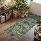 2x5 Washable Kitchen Area Rug: Floral Scalloped Entryway Runner Farmhouse by HYHAOYUNLAI