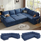 108 Inch Modular Sectional Sofa by Unknown