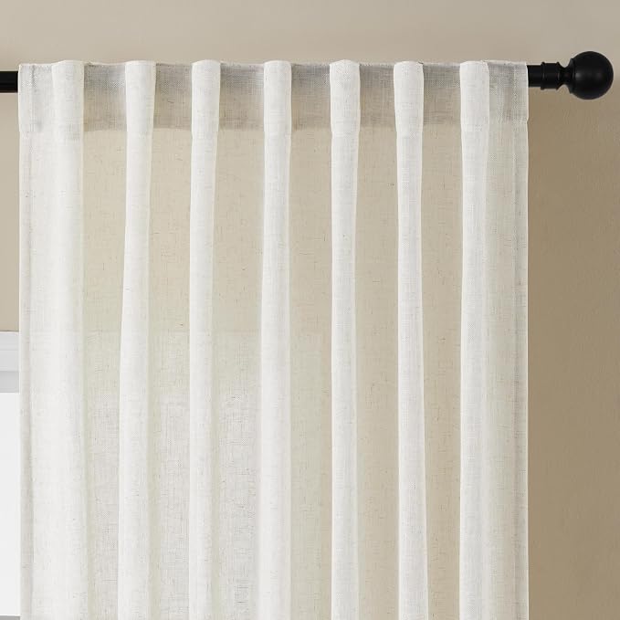 Joydeco Light Filtering Curtains 108 Inch Length - Image 3
