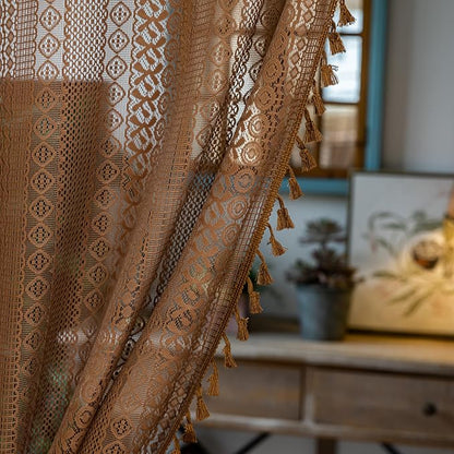 Sutuo Home Dark Coffee Door Curtain - Image 8