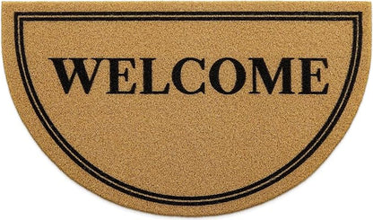 OLANLY Half Circle Front Door Mat, Low Profile Doormat, Stain and Fade Resistant by OLANLY