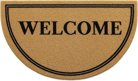 OLANLY Half Circle Front Door Mat, Low Profile Doormat, Stain and Fade Resistant by OLANLY