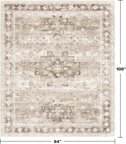 Boho 7x9 Area Rug for Living Room - Image 2