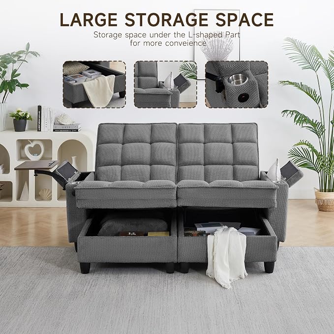 Auvsoce 71" Loveseat Recliner Chair - Image 3