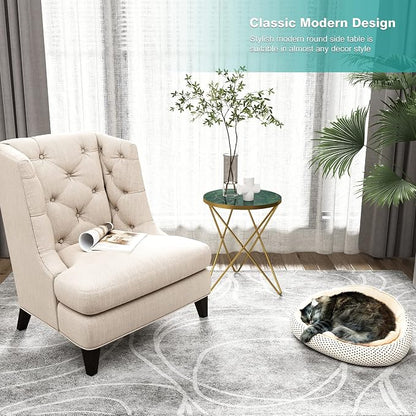 HLR Modern Round Side Table Set of 2, End Table - Image 8