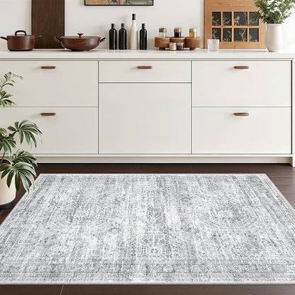 3x4 Rugs for Entryway, Washable Area Rug, Neutral Rug, Stain Resistant Indoor - Image 4
