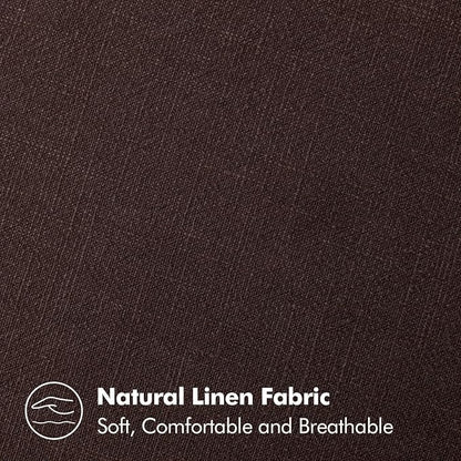 MIULEE Decorative Linen Lumbar Pillow Cover 12x20 Inch Dark Brown | Fall Autumn - Image 6