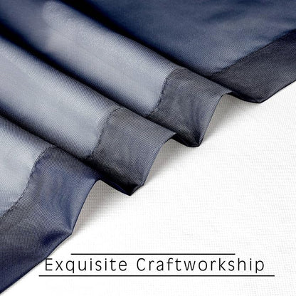 Navy Blue Sheer Curtains 72 Inches Long 2 Panels, Transparent Voile Sheer - Image 5
