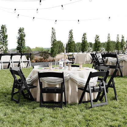 Flash Furniture Hercules Set of 10 Kids Black Resin Folding Chair - Image 8