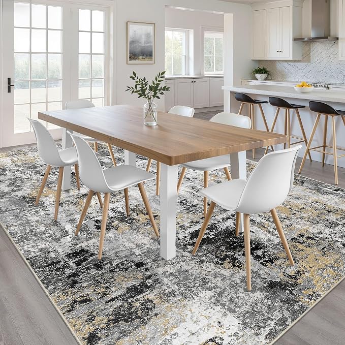 LOONGRUG 10x14 Area Rugs Washable Large Neutral Modern Living Room Rug | - Image 4