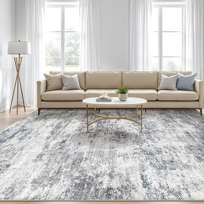 LOONGRUG 10x14 Area Rugs Washable Large Neutral Modern Living Room Rug | - Image 5