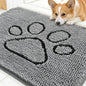 OLANLY Dog Door Mat for Muddy Paws 30x20, Paw Print Design Chenille Mud Mat | by OLANLY