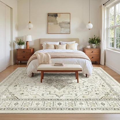 5x7 Area Rugs for Living Room, Large Washable Rug, Dining Room, Low Pile - Image 9