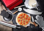 New Star Foodservice 50172 Aluminum Pizza Peel, Wooden Handle, 12 x 14 inch Blade, 52 inch overall