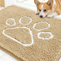 OLANLY Dog Door Mat for Muddy Paws 30x20, Paw Print Design Chenille Mud Mat | by OLANLY