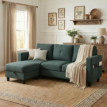 SUNLEI Convertible L-Shaped Sectional Couches - Image 2