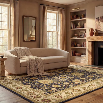 SAFAVIEH Lyndhurst Area Rug 6x8, Traditional Black & Ivory LNH212A by Unknown