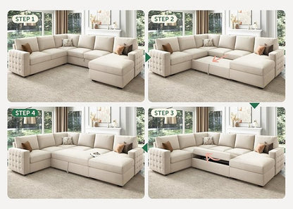 HONBAY Sectional Sleeper Sofa - Image 7