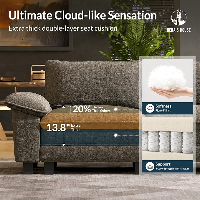 HERA'S HOUSE 158" Modular Sectional Sofa, Oversized L Shaped Couches - Image 6